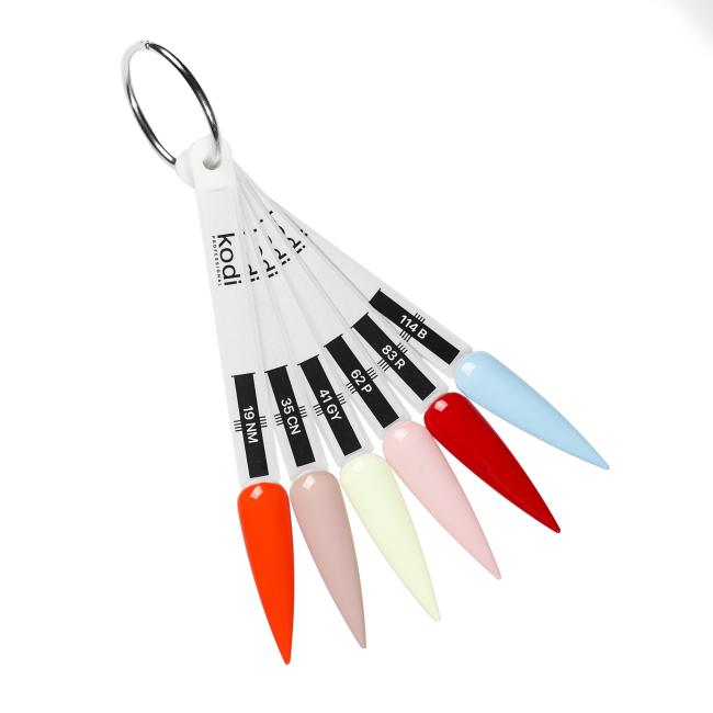 Палитра оттенков гель-лаков коллекции Soft Energy (6 типс)